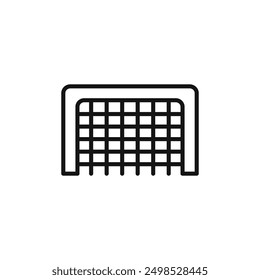 football goal icon isolated on white background