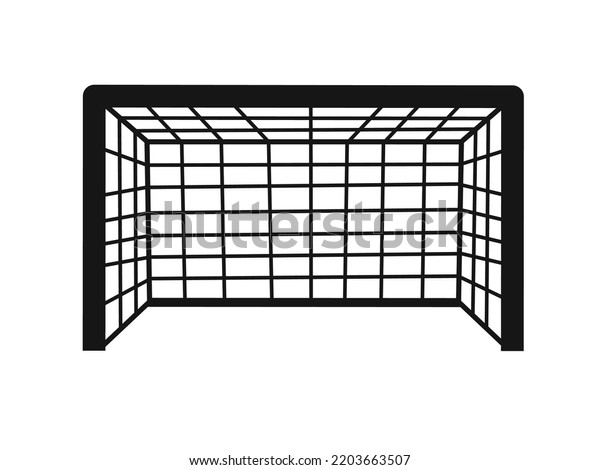 Football Goal Icon Simple Design Stock Vector (Royalty Free) 2203663507 ...