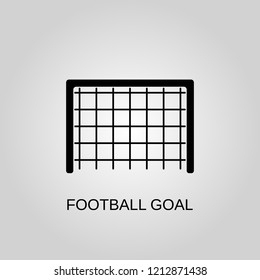 Football goal icon. Football goal symbol. Flat design. Stock - Vector illustration