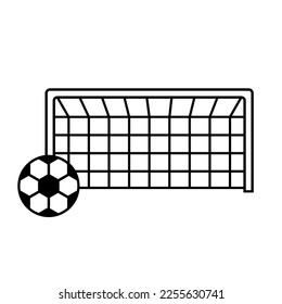 Football Goal Icon Vector Illustration