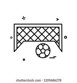 football goal net icon vector design