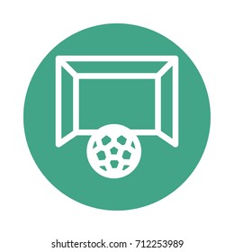 Football goal post icon
