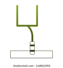 Football goal scorer green lines