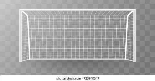 Football goal with shadow isolated on a transparent background - Shutterstock ID 725940547