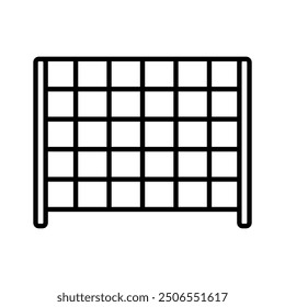 Football goals line icon editable stroke vector clipart