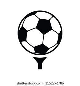Football Golf new sport.Ball Peg.Logo icon illustration.