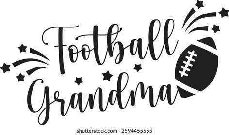 Football, Grandma, Sports, Ball, Hobby, Player, Championship, Game, Team, Vector, Silhouette, Logo