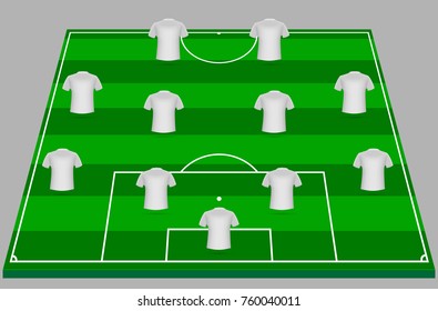 Football Graphic For Soccer Starting Lineup Squad