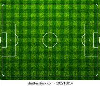 Football Grass Field Pattern Vector