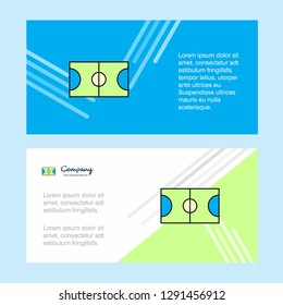Football ground  abstract corporate business banner template, horizontal advertising business banner.