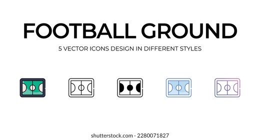 Football Ground icon. Suitable for Web Page, Mobile App, UI, UX and GUI design.