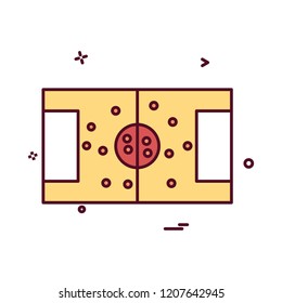 football ground icon vector design