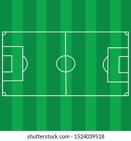 Football ground  simple illustration clip art 