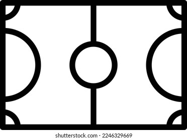 Football ground Vector Icon which is suitable for commercial work and easily modify or edit it