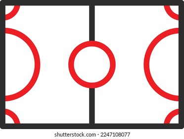 Football ground Vector Icon which is suitable for commercial work and easily modify or edit it
