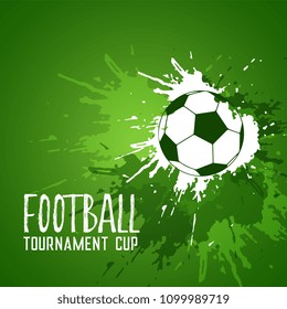 football grunge green ink splatter background