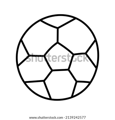 Football. Hand Drawn Doodle Kid Stuff Icon.