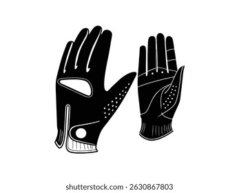 Football hand gloves. Gloves of the goalkeeper.