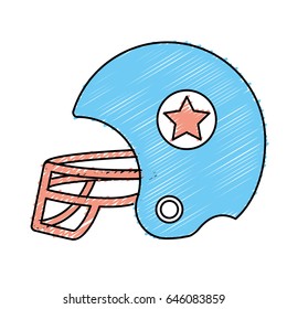 football helment to uniform to play sport