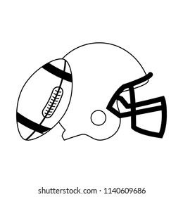 Cartoon Vector Illustration Showing American Football Stock Vector ...