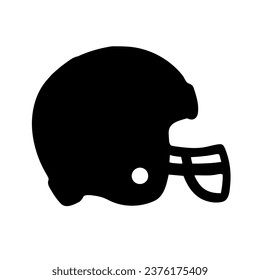 Football helmet black colour design