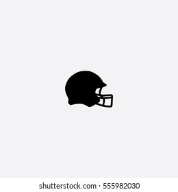 Football Helmet icon silhouette vector illustration