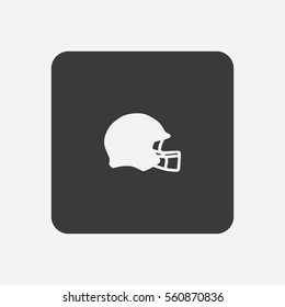 Football Helmet icon silhouette vector illustration