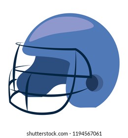 Football helmet isolated