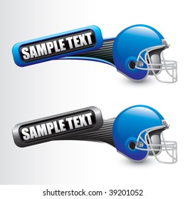 football helmet on