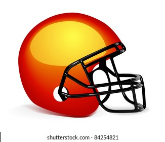 Football Helmet on white