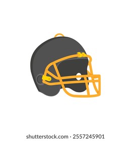 Football Helmet, Sport Equipment Vector Illustration Isolated