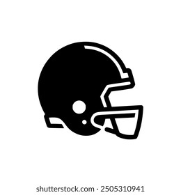 football helmet sport logo vector illustration template design