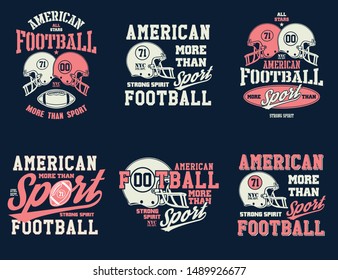 Football Helmet Stylized vector illustration. Element for your design.