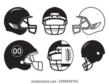 Football Helmet Vector For Print, Football Helmet Clipart, Football Helmet vector Illustration