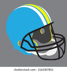 Football Helmet Vector - Sports Safety Equipment Head Protection
