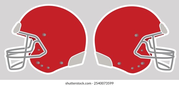 Football Helmets vector deesign eps