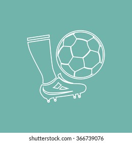 Football hit icon