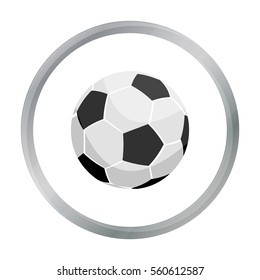 Football icon cartoon. Single sport icon from the big fitness, healthy, workout cartoon.