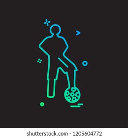 Football icon design vector