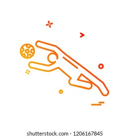 Football icon design vector