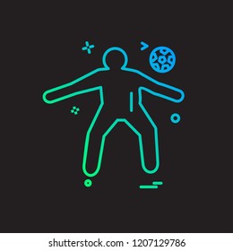 Football icon design vector