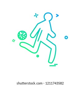 Football icon design vector