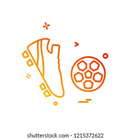 Football icon design vector