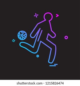 Football icon design vector