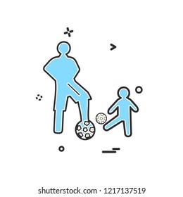 Football icon design vector