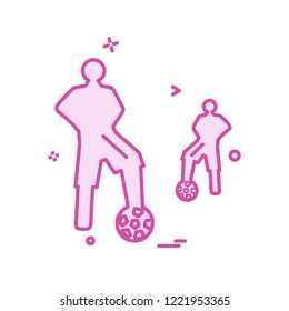 Football icon design vector