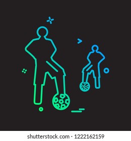 Football icon design vector