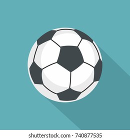 Football icon. Flat illustration of football vector icon for web