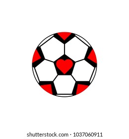 football icon with flat shape