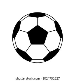 Football icon, Fottball  in black and white.eps
